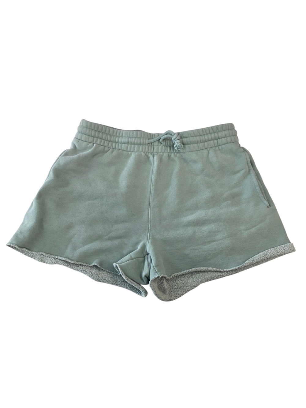 TNA Women's Light Sage High-Waist Lounge Shorts